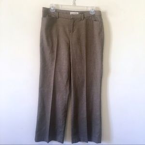 COLDWATER CREEK Brown Tweed Shimmer Trousers Pant